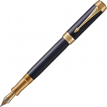Ручка перьевая PARKER DUOFOLD PRESTIGE CENTENNIAL BLUE CHEVRON GT F Ручка перьевая PARKER DUOFOLD PRESTIGE CENTENNIAL BLUE CHEVRON GT F