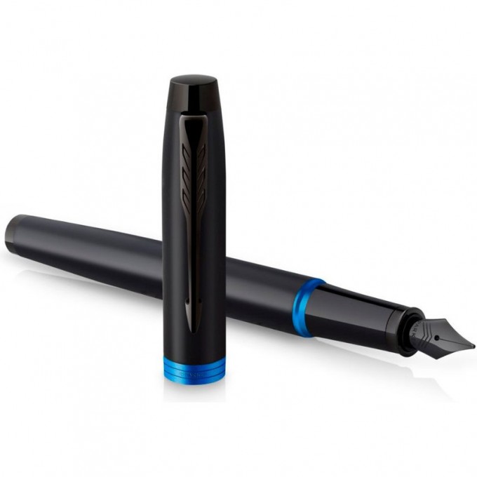 Ручка перьевая PARKER IM VIBRANT RINGS F315 MARINE BLUE PVD M CW2172859